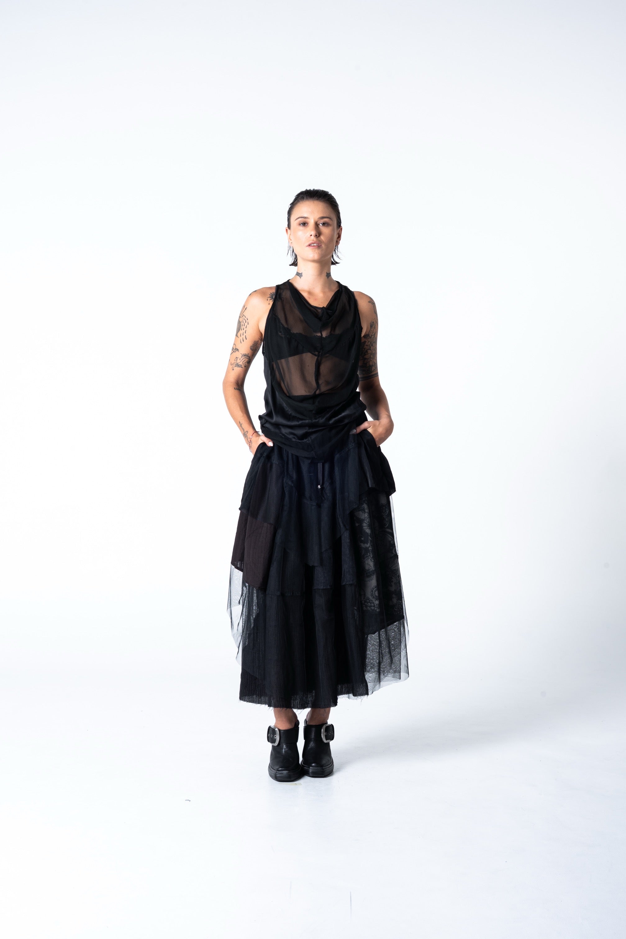 Gorgo Skirt - Mixed Dark