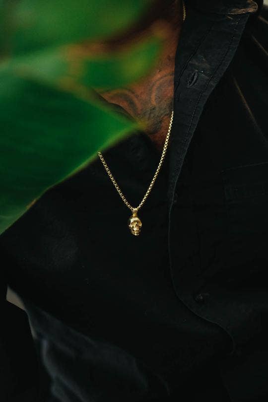 Gold Skull Necklace