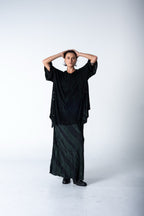 Wing Top - Black w/ Malachite