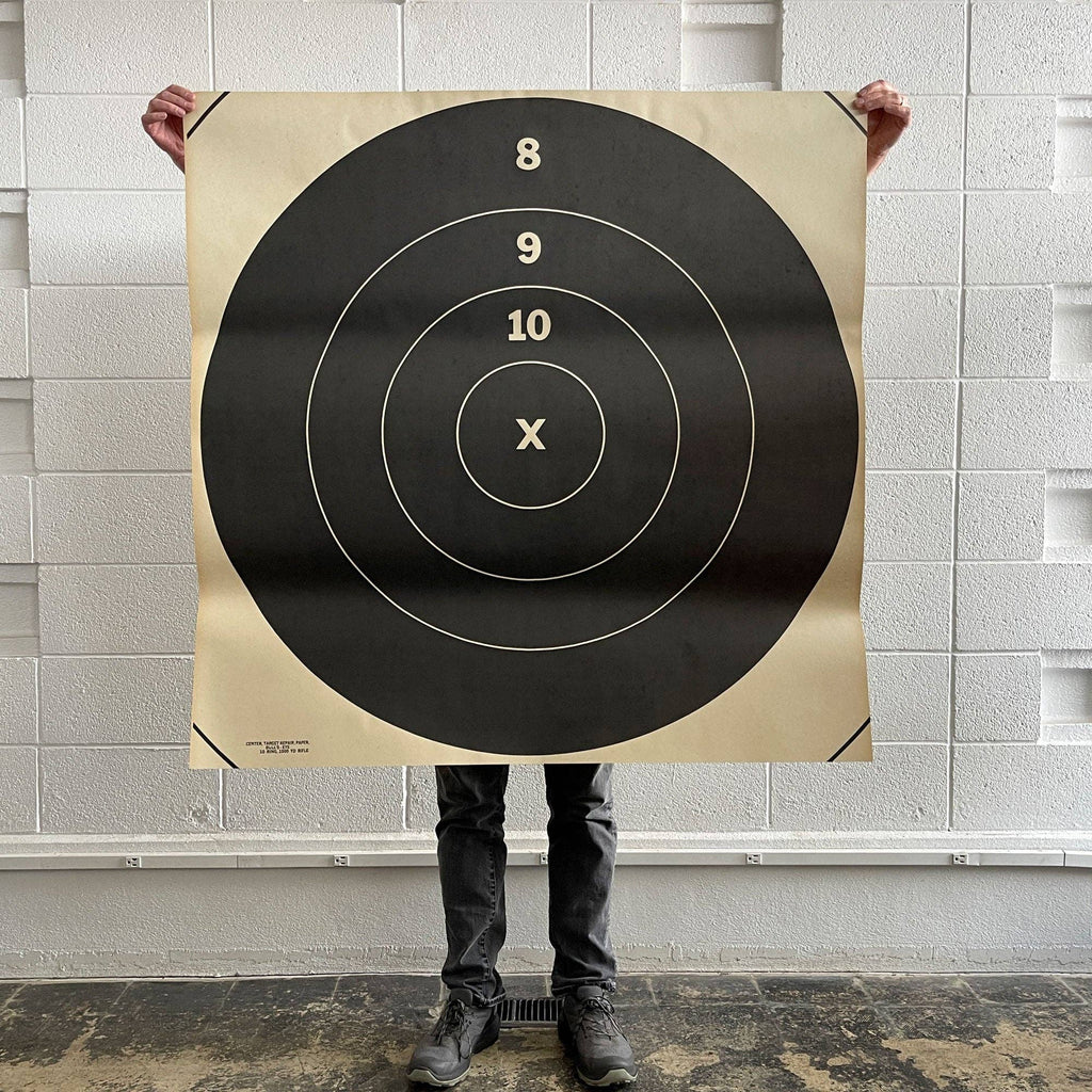 Vintage Army Target - Large, Framed