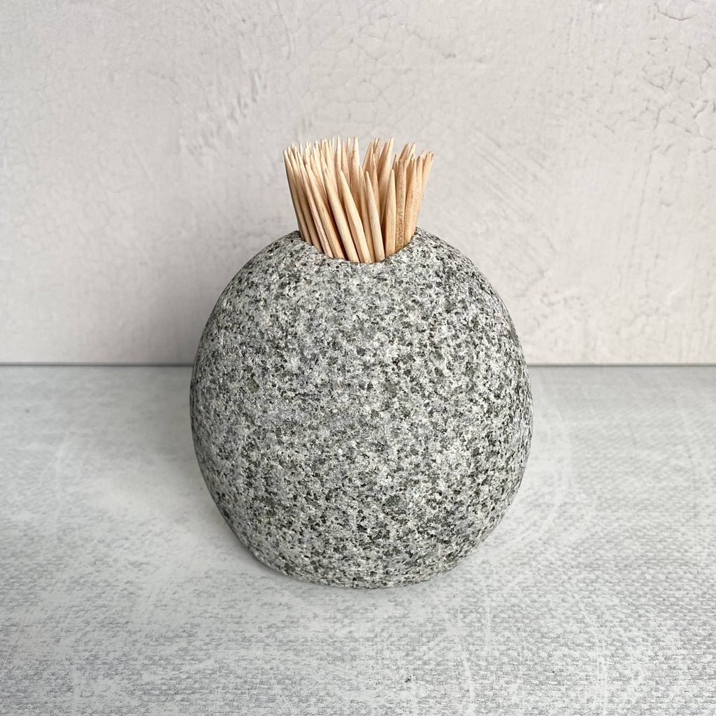 Handcrafted Stone Match Striker & Toothpick Holder