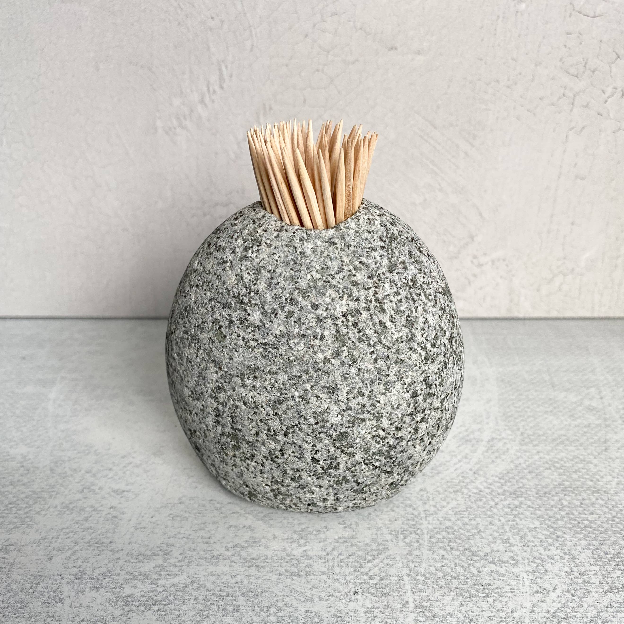 Handcrafted Stone Match Striker & Toothpick Holder