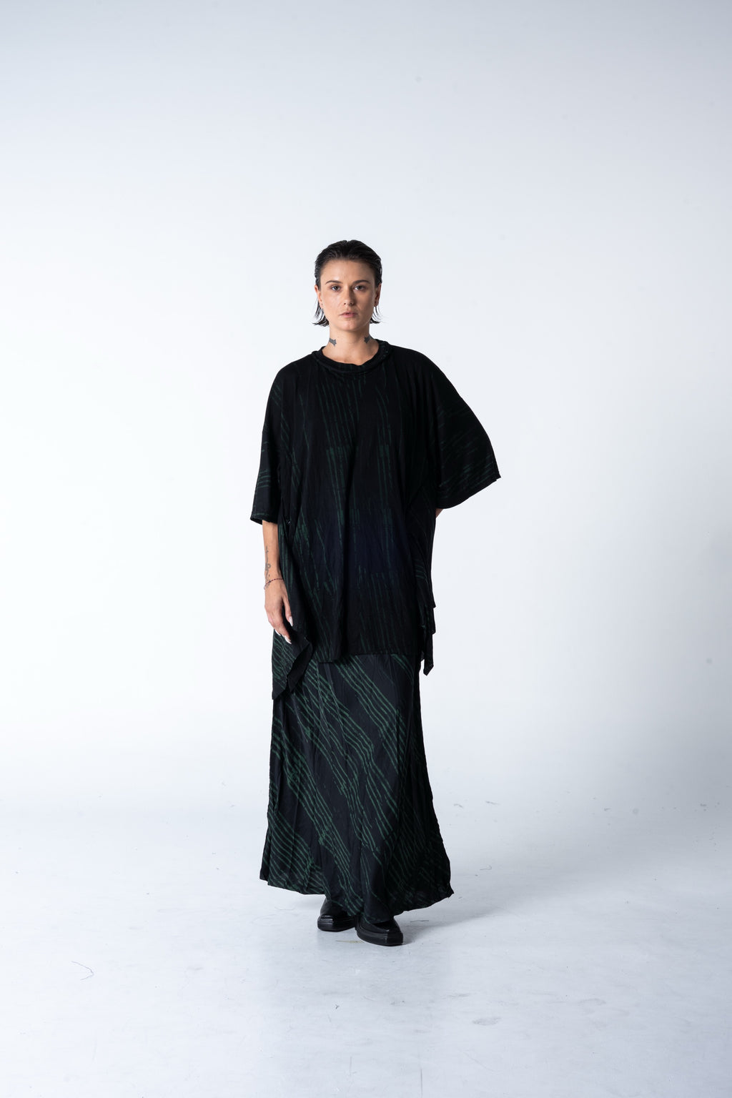 Wing Top - Black w/ Malachite