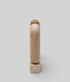 Arched Wood Vase, Pale