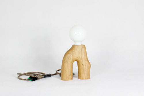 "Arche" Table Lamp in Solid Oak
