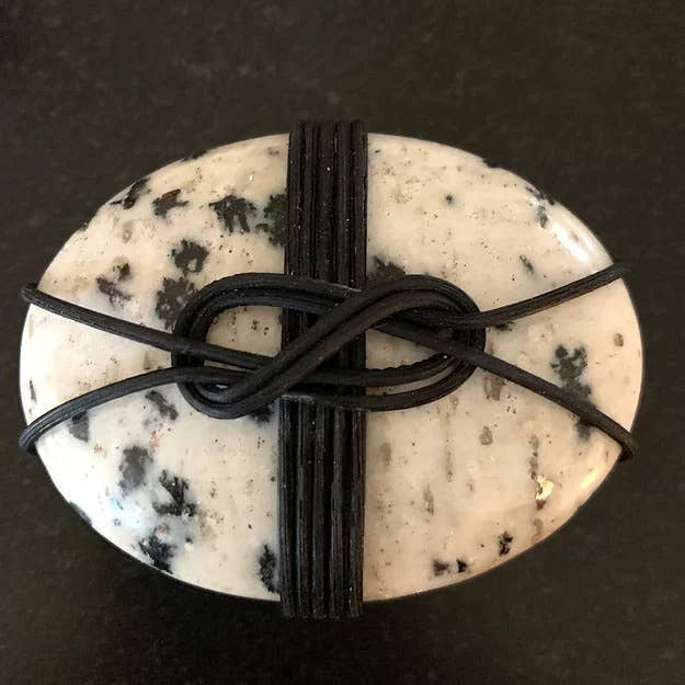 Black K2 Granite Stone With Wind Knot