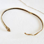 Brass Serpent Choker Necklace