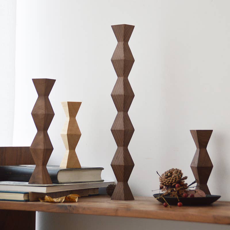 The Endless Column Handmade Wood Sculpture - Brancusi Series
