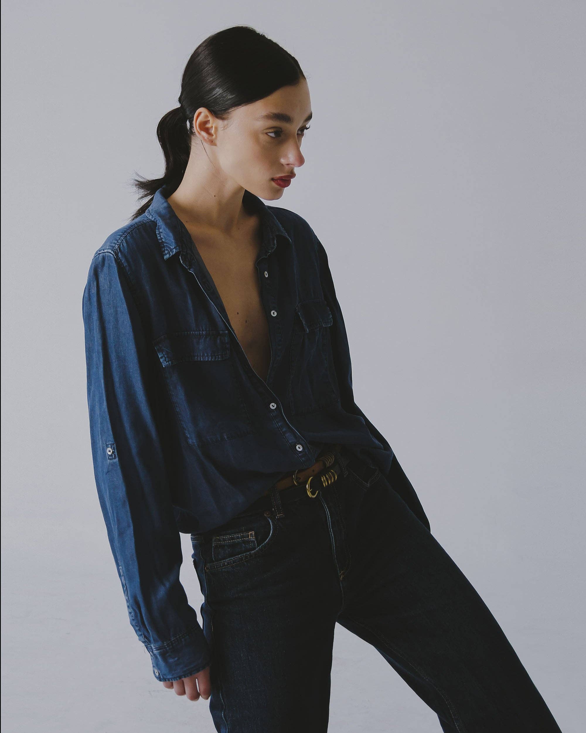 Alie | Skinny Leather Belt