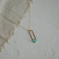 Gulch Necklace // Turquoise // Demi-Fine Gold