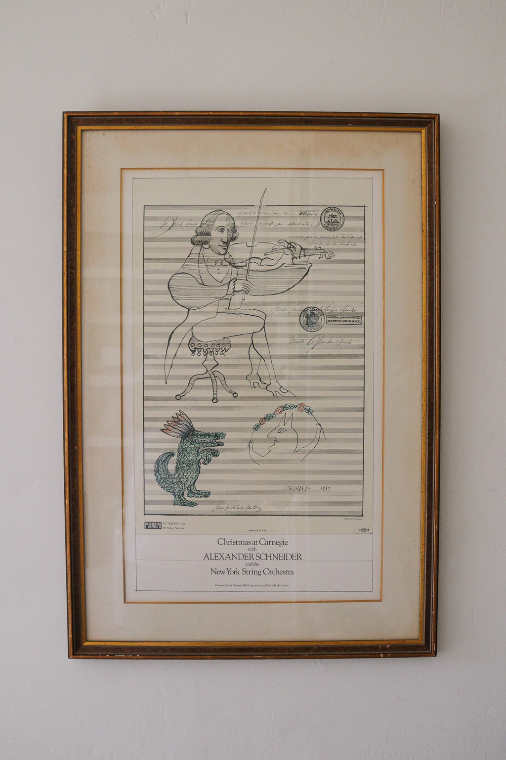 Vintage Framed Christmas at Carnegie Hall