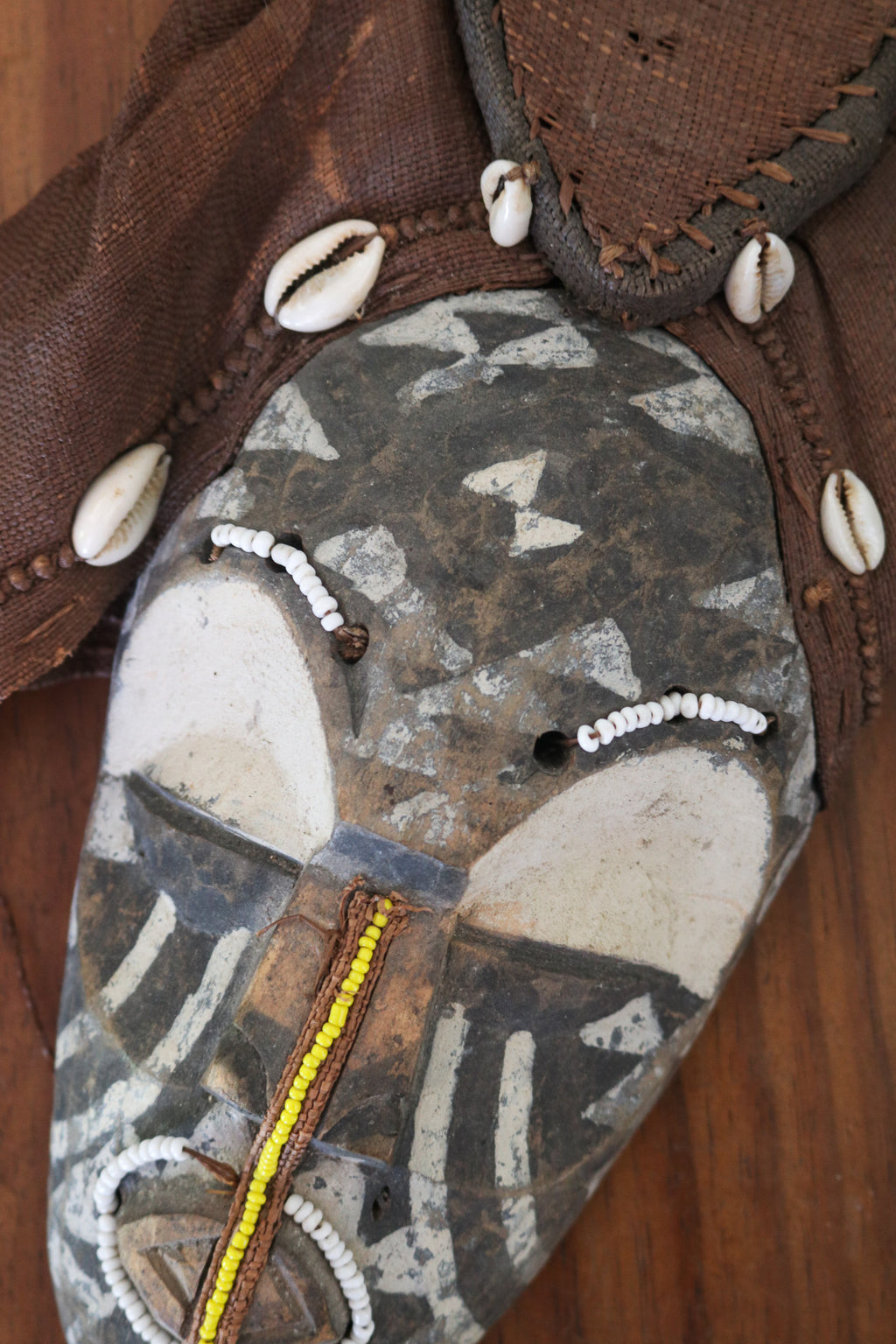 Vintage Kuba Ngaady A Mwaash Helmet Mask