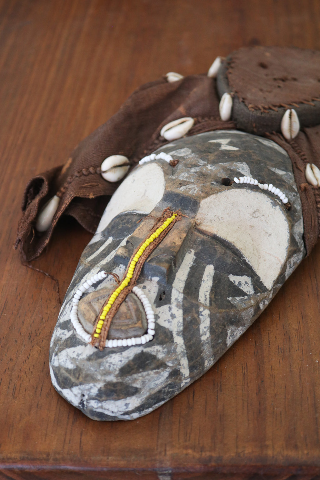 Vintage Kuba Ngaady A Mwaash Helmet Mask