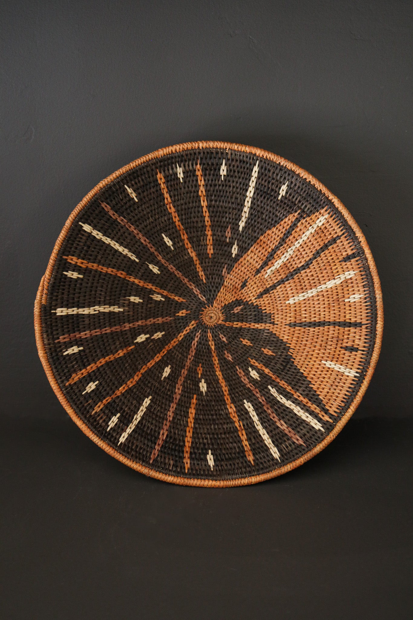 Botswana Okavango Delta Basket - Black & White