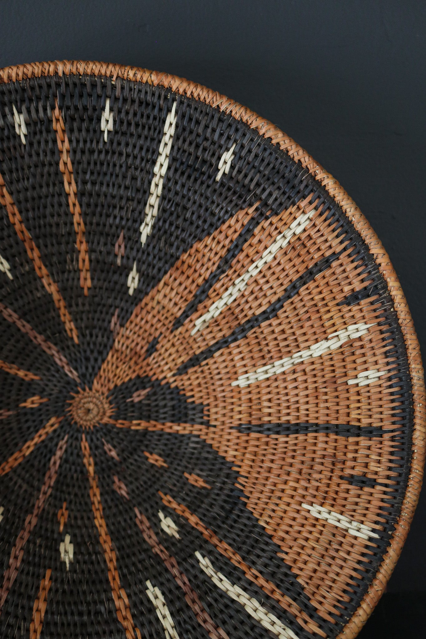 Botswana Okavango Delta Basket - Black & White