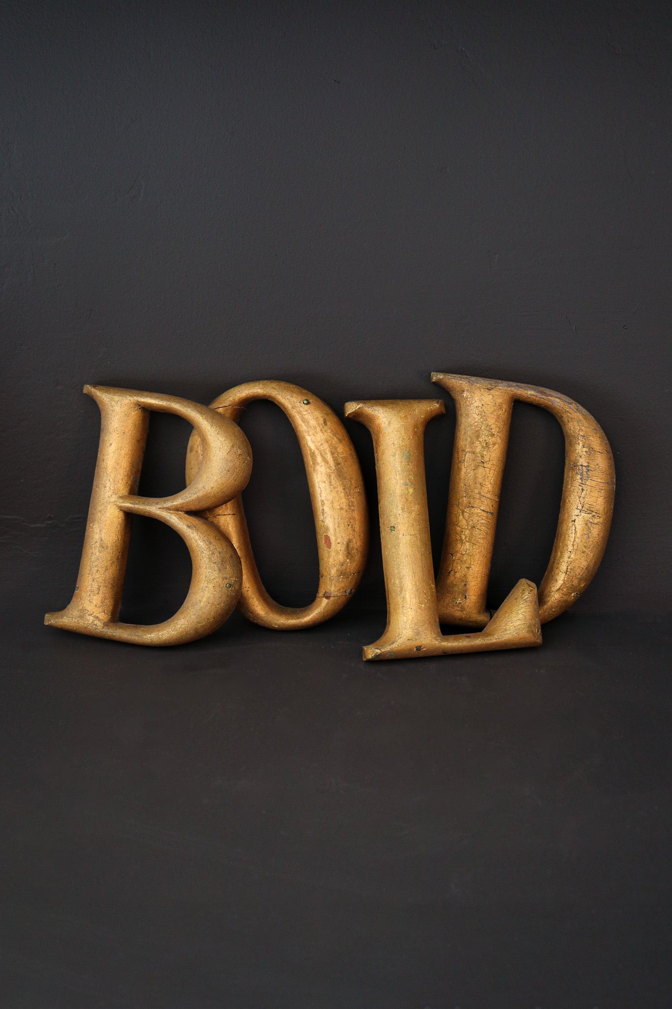 Handmade Antique "BOLD" letters