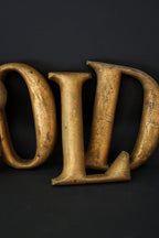 Handmade Antique "BOLD" letters