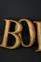 Handmade Antique "BOLD" letters