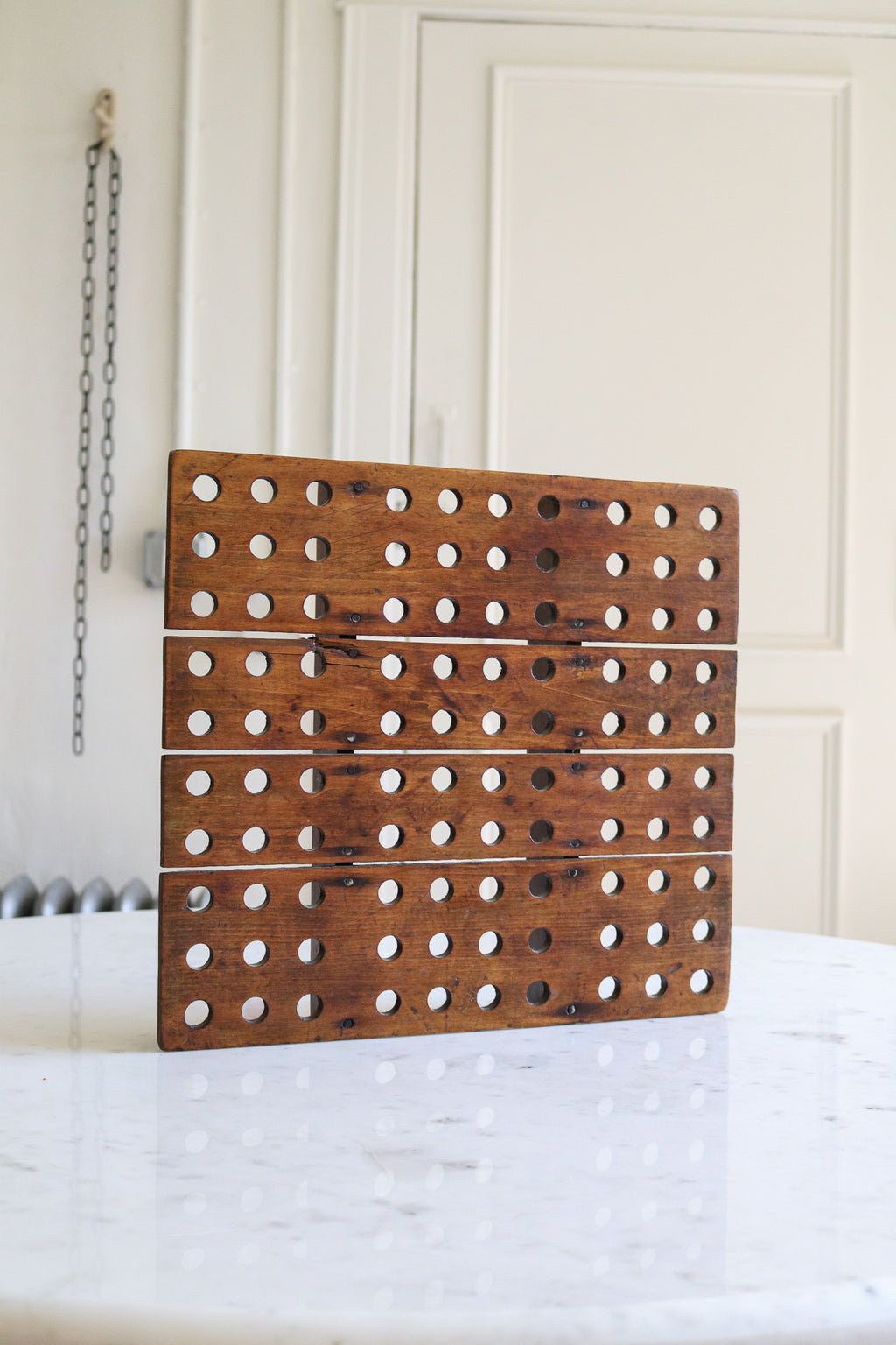 Vintage Wooden Perforated Tray