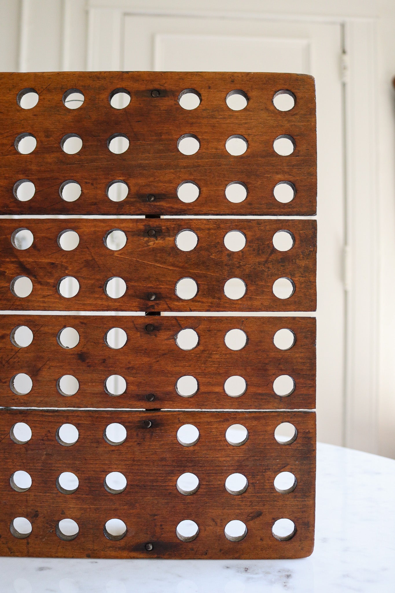 Vintage Wooden Perforated Tray