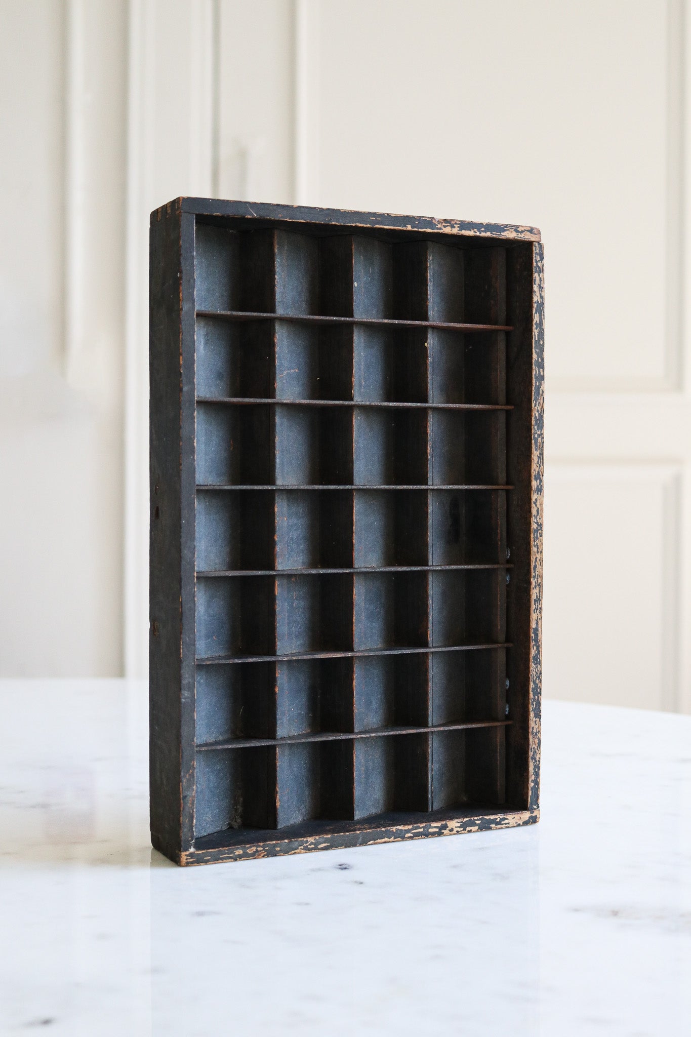 Rustic Wooden Printer's Tray