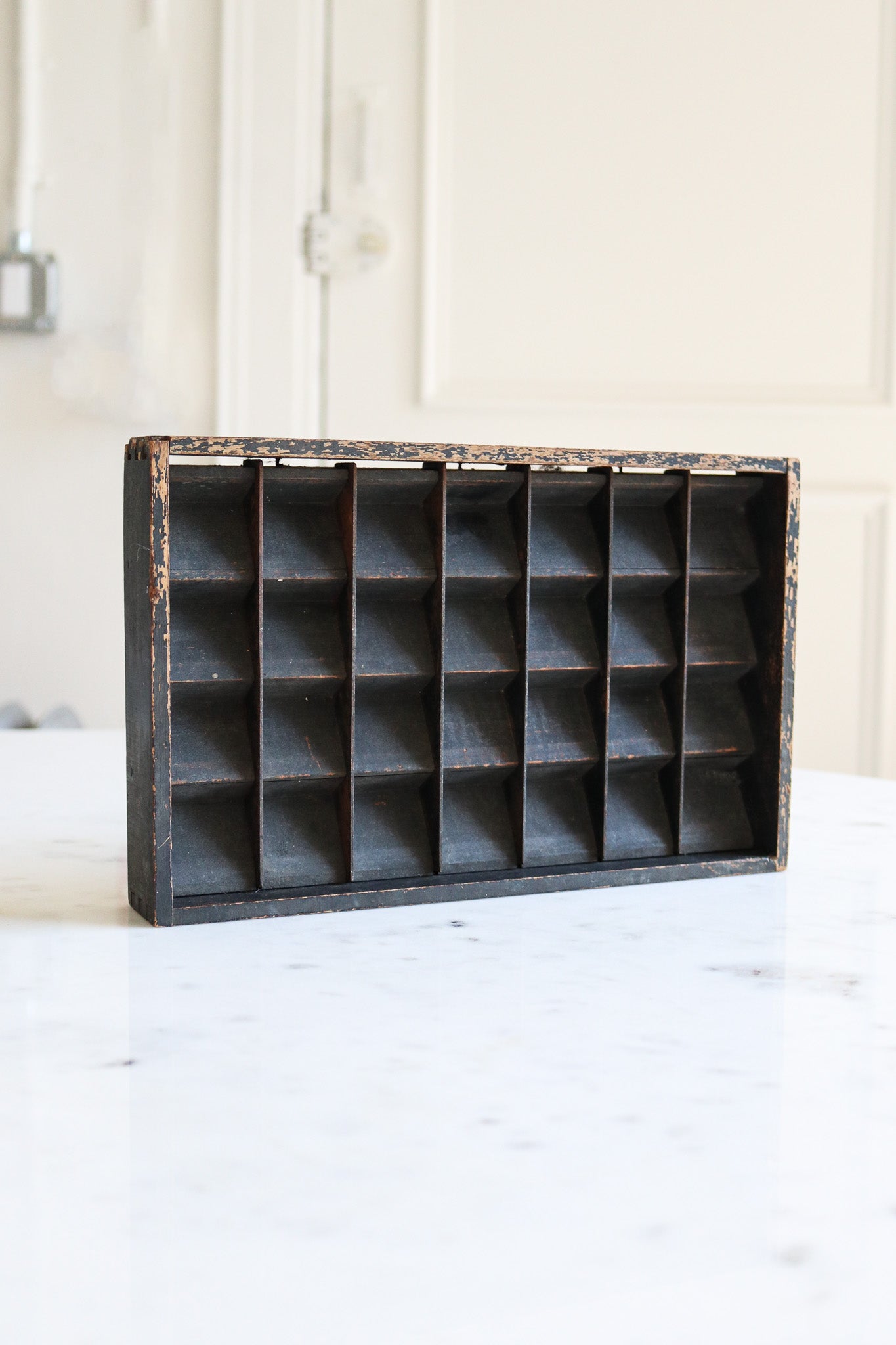 Rustic Wooden Printer's Tray