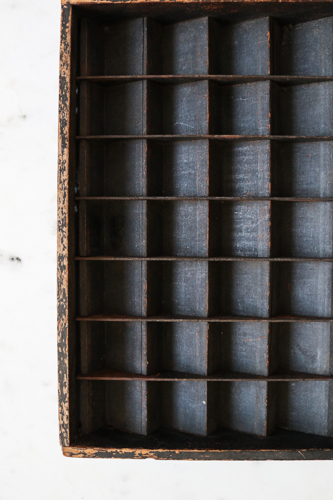 Rustic Wooden Printer's Tray