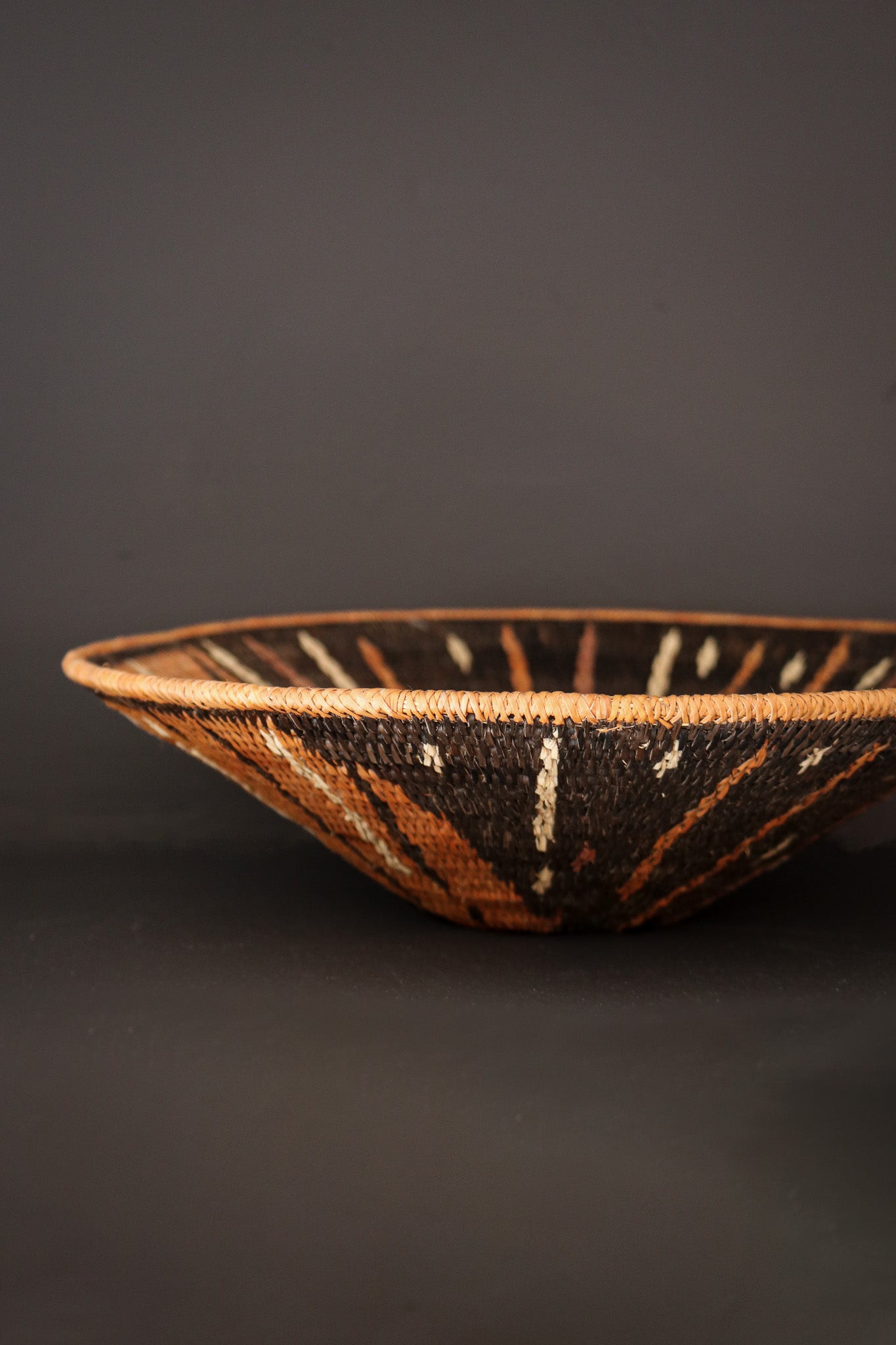 Botswana Okavango Delta Basket - Black & White
