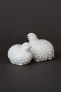 Pair of Mid Century Porcelain Quail Birds