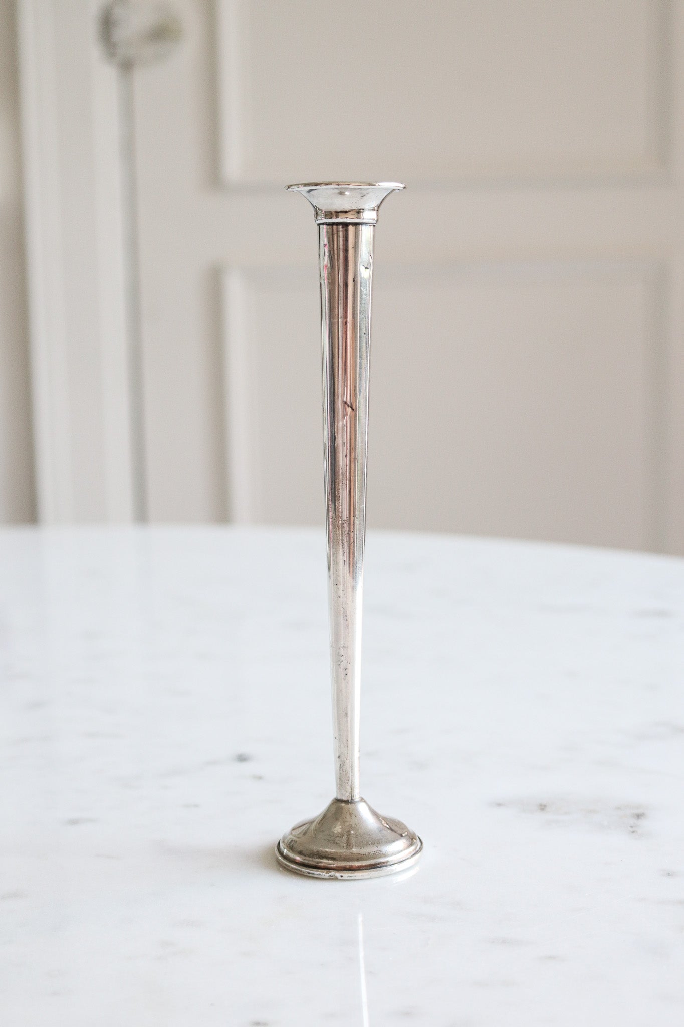 Antique Sterling Silver Bud Vase / Candle holder
