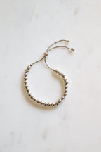Sterling Silver Adjustable Bead Bracelet