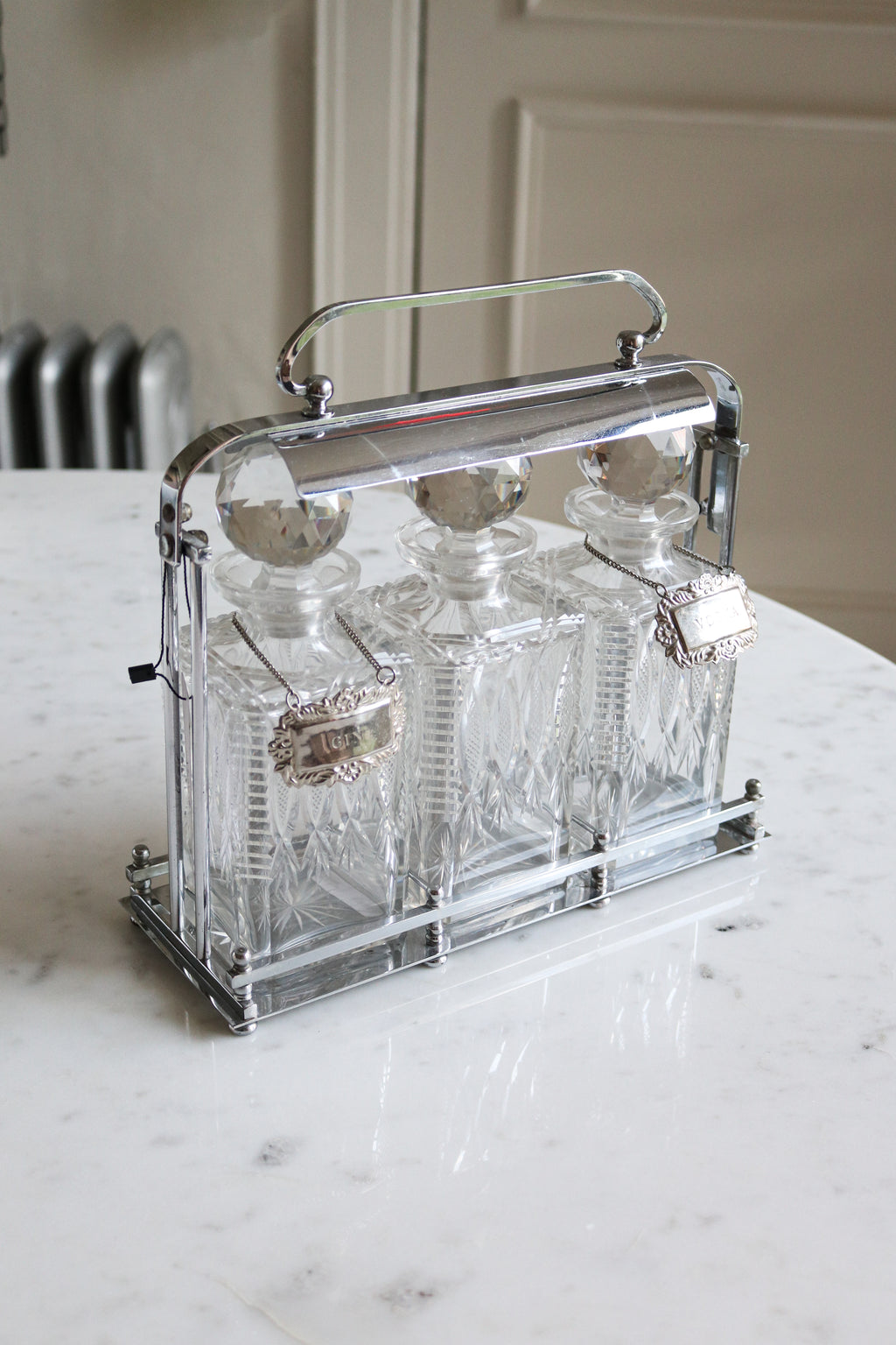 Antique Crystal Decanter Tantalus