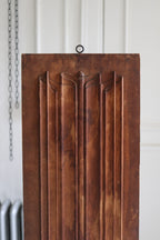 Antique Hand-Carved Linen Fold Panel