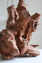 Vintage Burl Wood Table Lamp