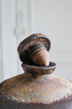 Large Clay Wine Vessel with Screw Top