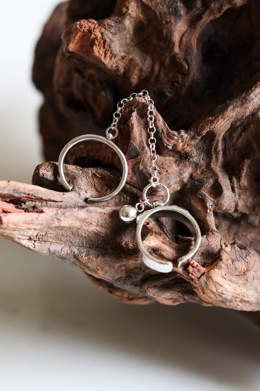 Sterling Silver Connected Ring