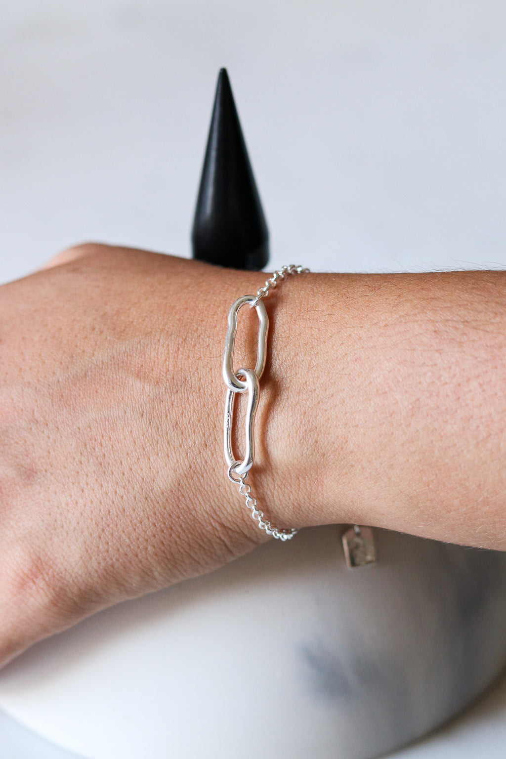 Sterling Silver Double Link Bracelet