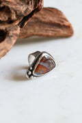 Tomi Petrella Sterling Silver and Red Dolomite Ring