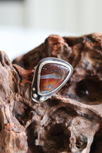 Tomi Petrella Sterling Silver and Red Dolomite Ring