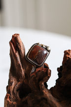 Tomi Petrella Sterling Silver and Red Dolomite Ring