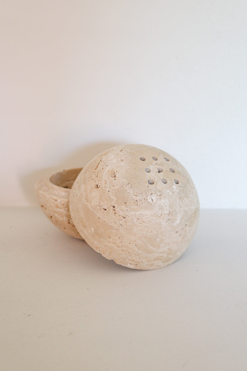 Travertine Incense Burner