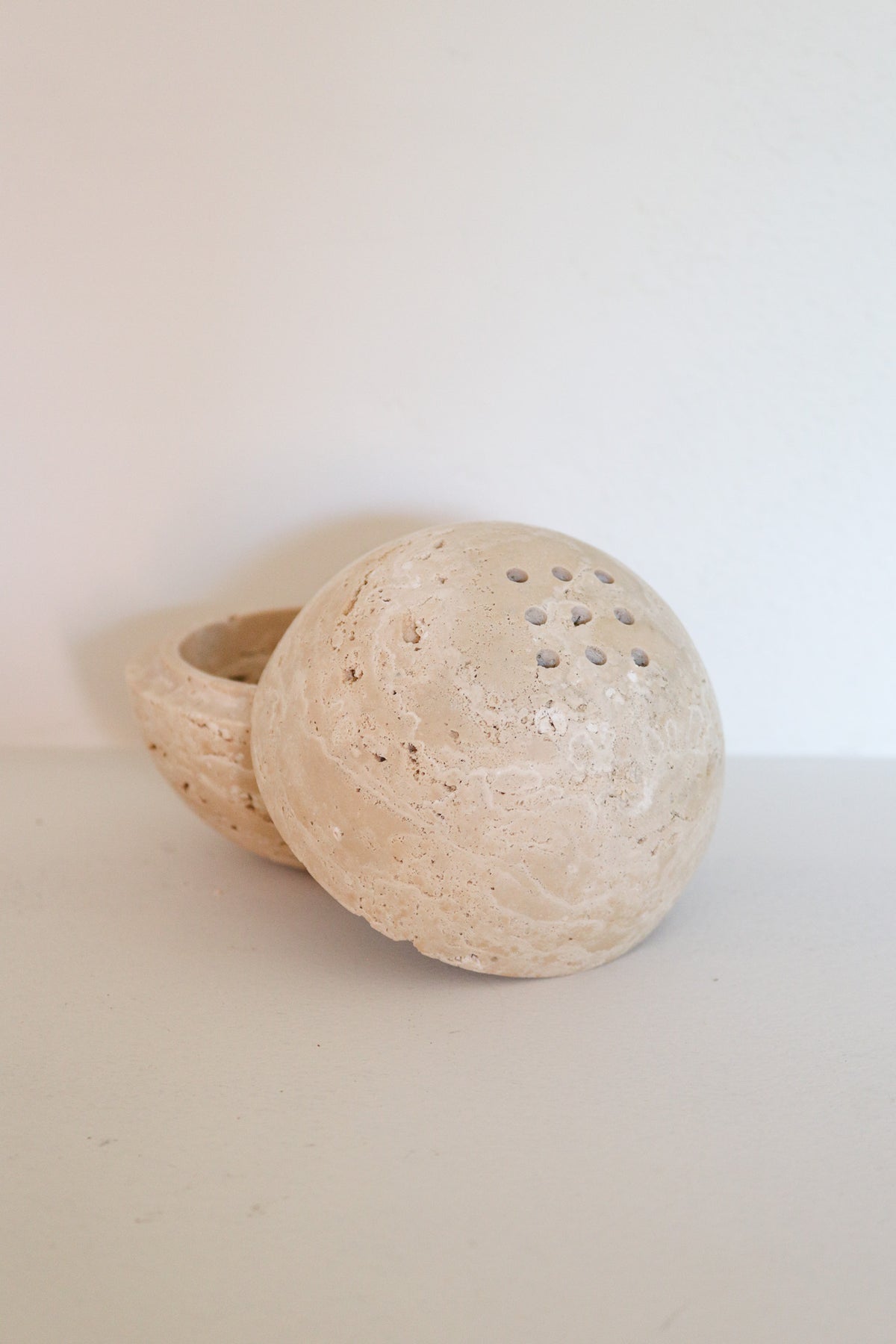 Travertine Incense Burner