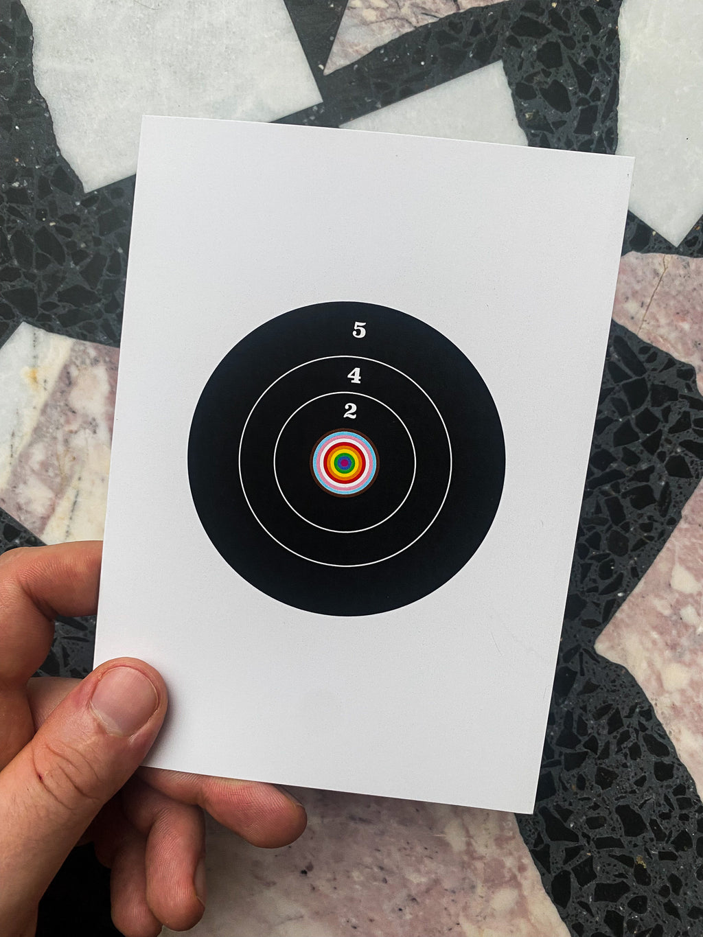 Target Locked: Love, Loud + Proud- Greeting Card