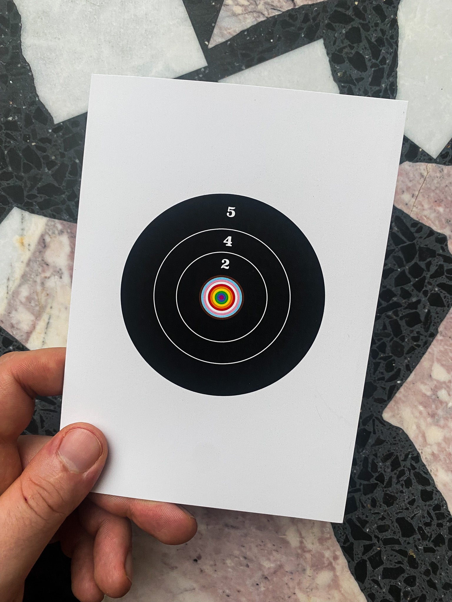 Target Locked: Love, Loud + Proud- Greeting Card