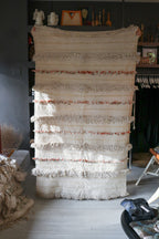 Moroccan Wedding Blanket: Orange Handira