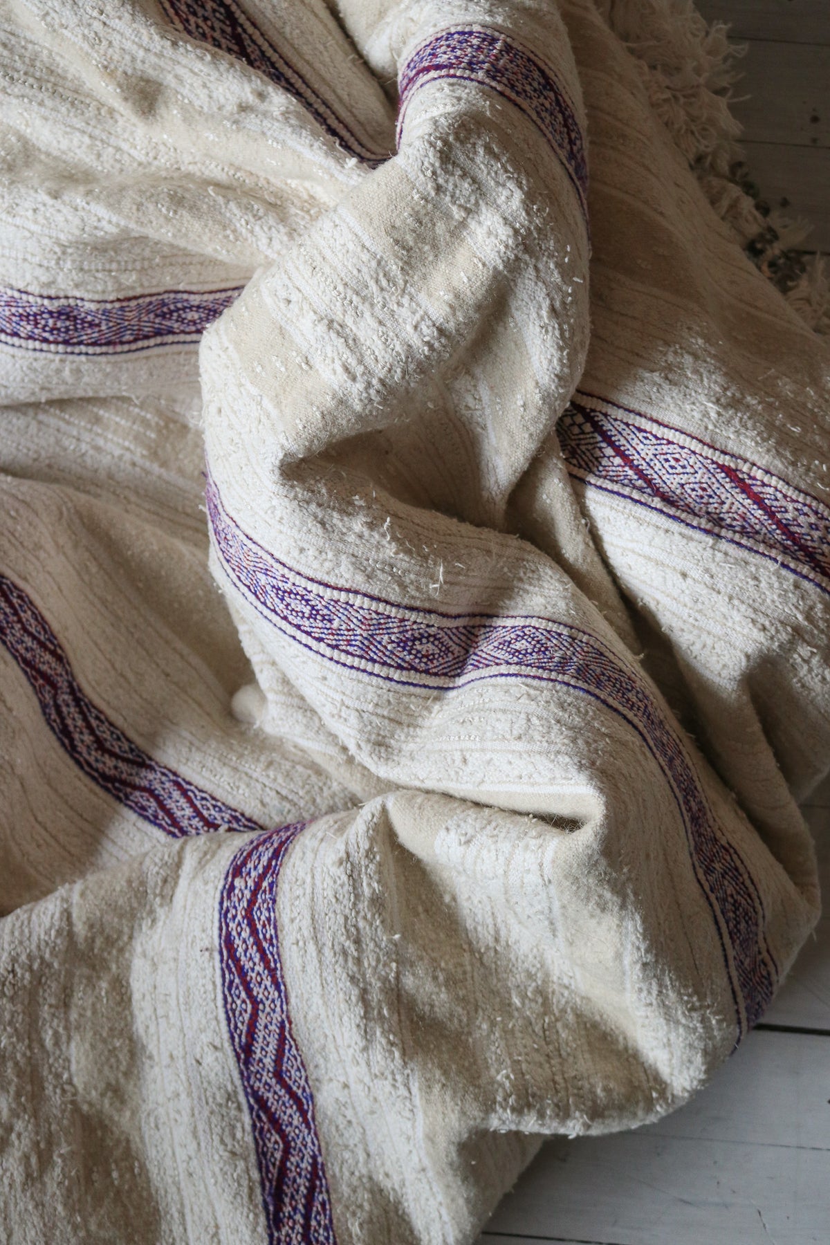 Moroccan Wedding Blanket: Violet Handira