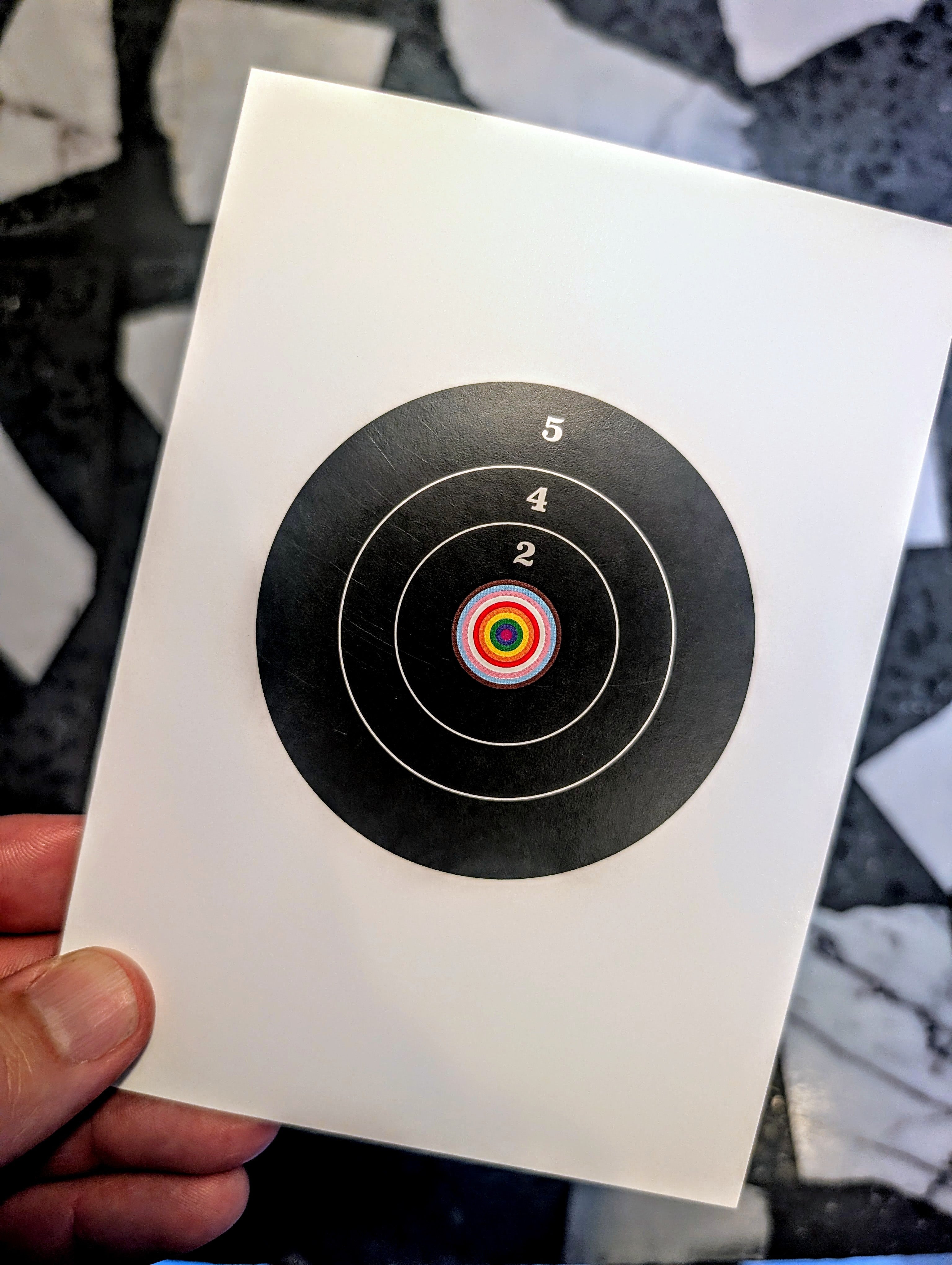 Target Locked: Love, Loud + Proud- Greeting Card