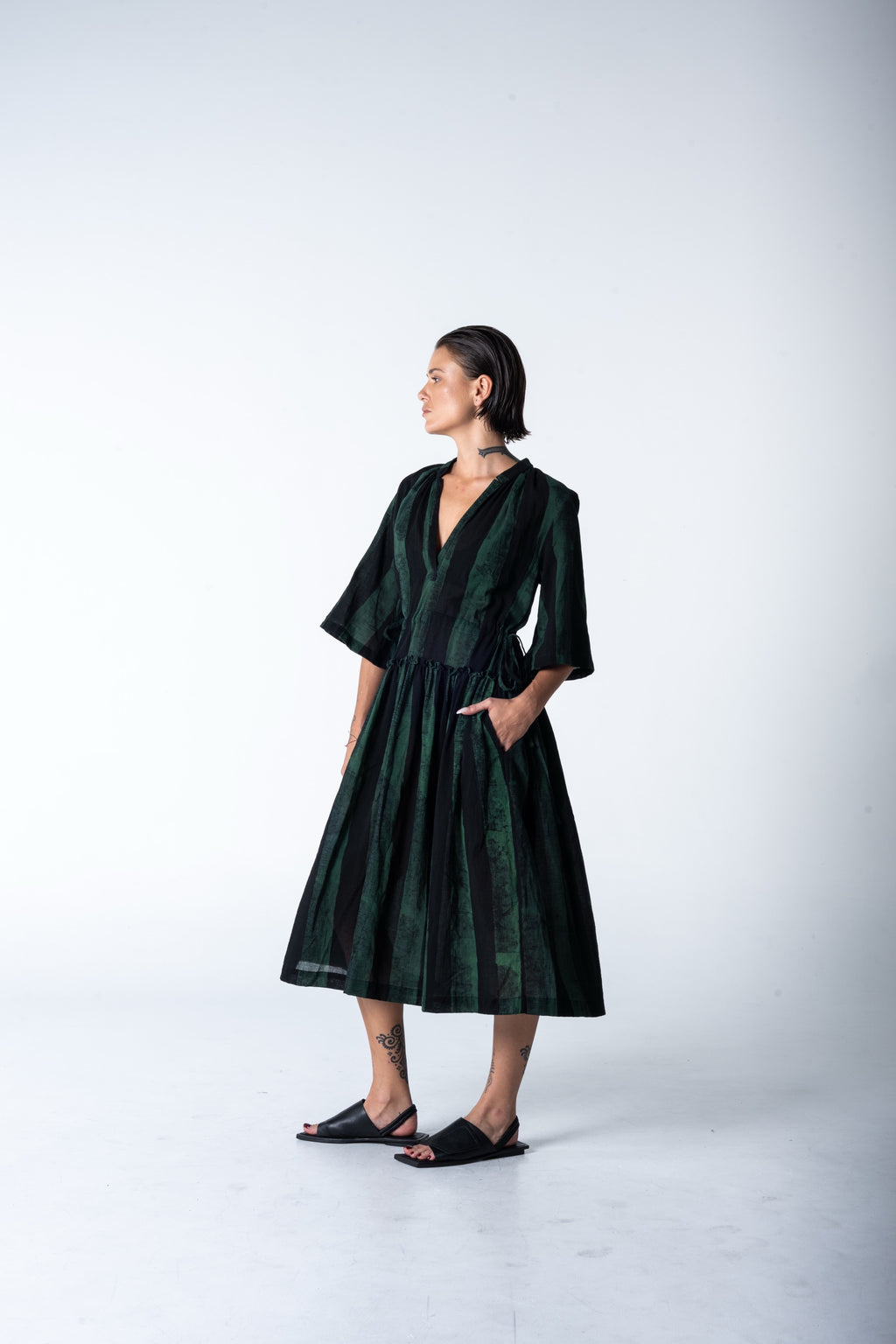 Piccolo Dress - Malachite Stripe