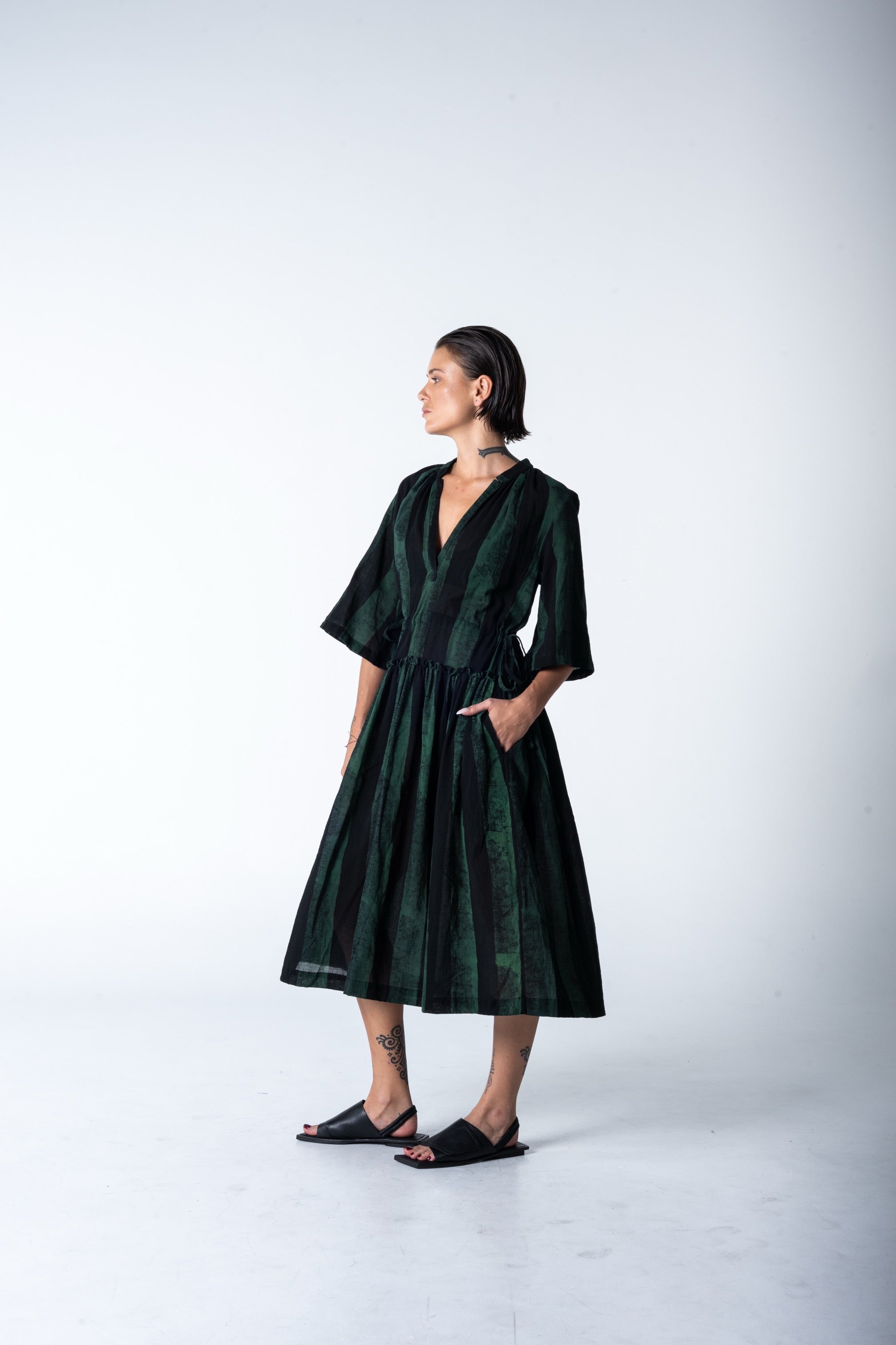 Piccolo Dress - Malachite Stripe