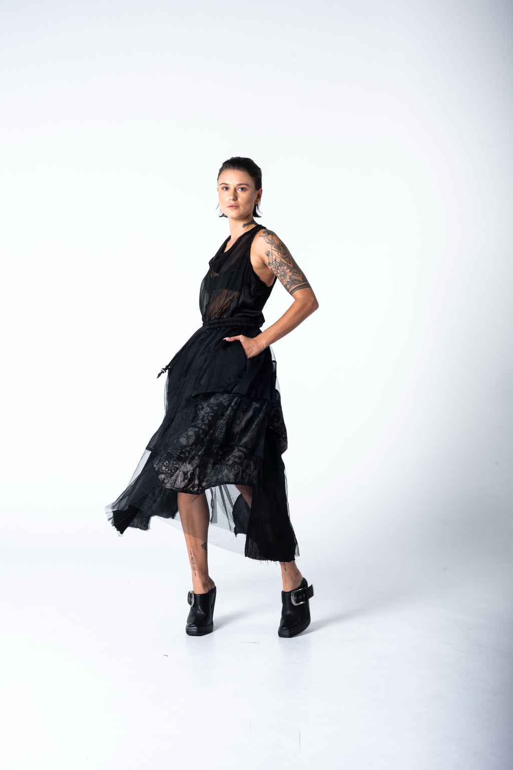 Gorgo Skirt - Mixed Dark